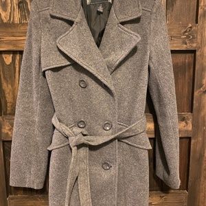 Grey pea coat